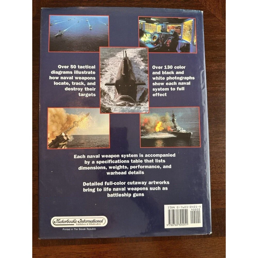 Warfare at Sea Peter Darman HC DJ 1998 MBI Motorbooks Naval Weapons Warships